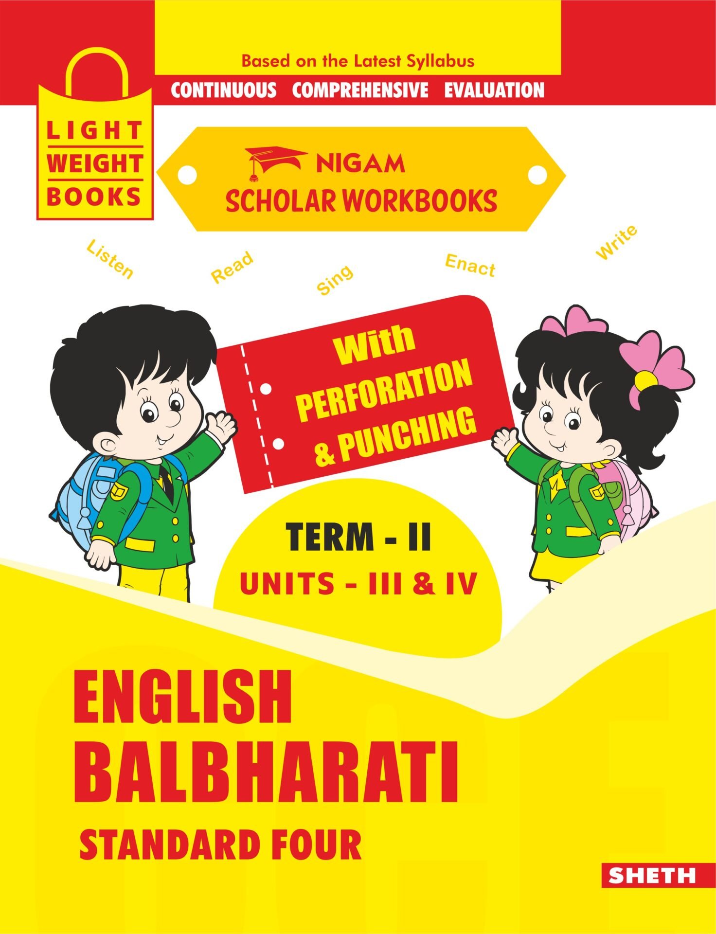CCE Pattern Nigam Scholar Workbooks English Balbharati Standard 4 Term 2 1