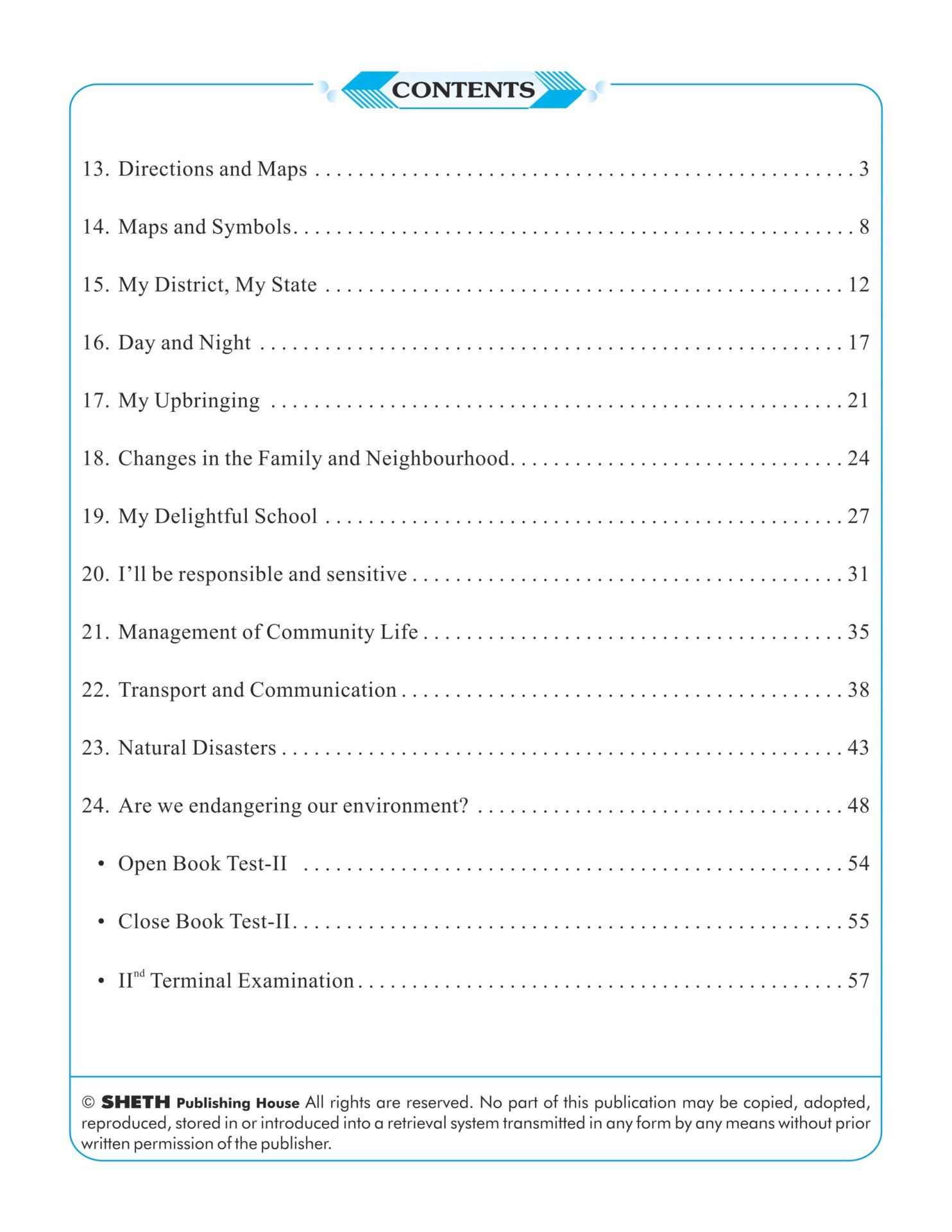 CCE Pattern Nigam Scholar Workbooks Environmental Studies EVS Part One Standard 4 Term 2 2