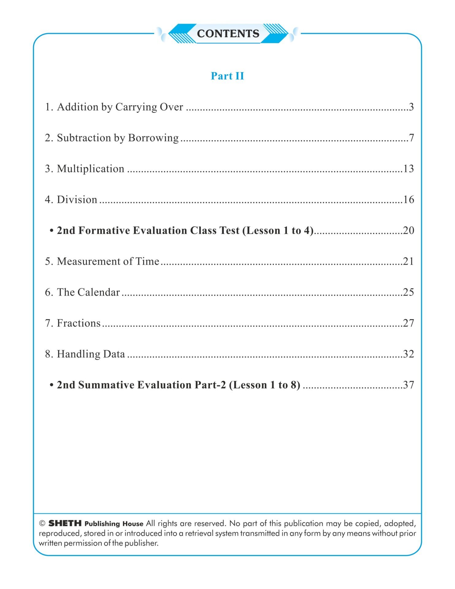 CCE Pattern Nigam Scholar Workbooks Mathematics Standard 3 Term 2 Part 2 2