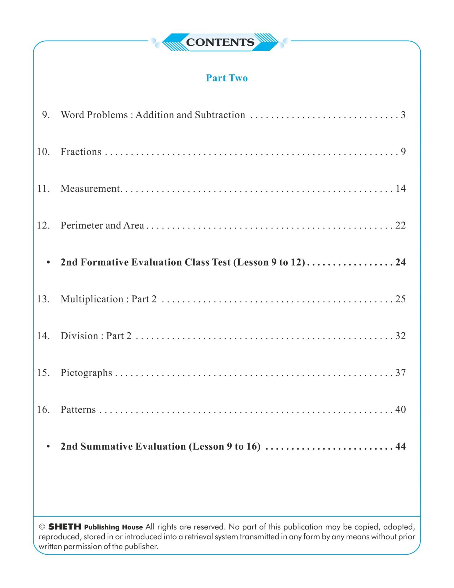CCE Pattern Nigam Scholar Workbooks Mathematics Standard 4 Term 2 Part 2 2