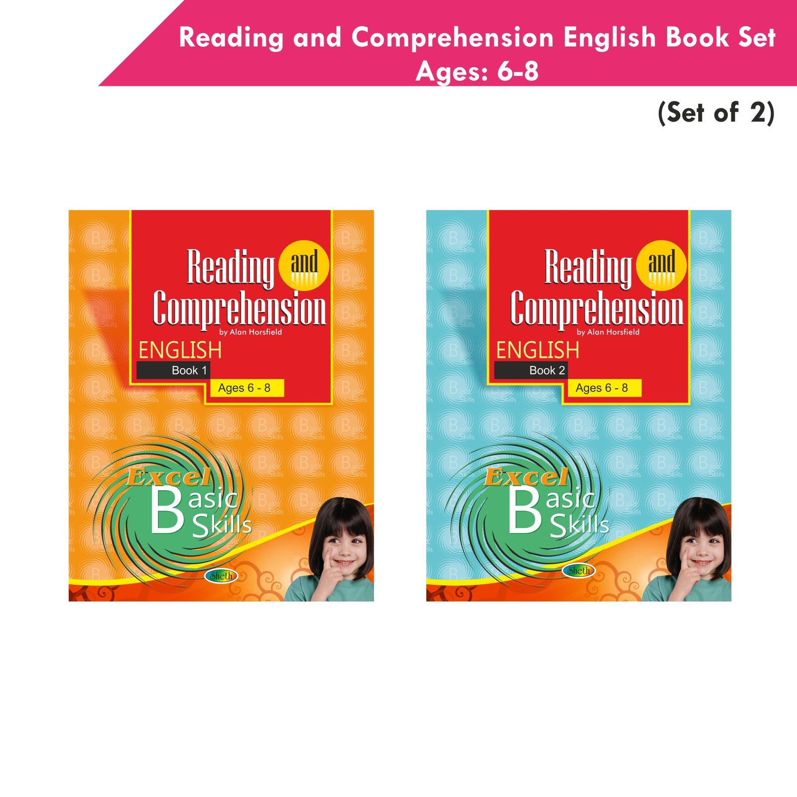 Excel Reading and Comprehension English Book Set 1 Set of 2 1