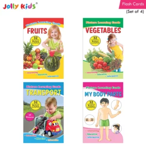 Jolly Kids Flash Cards (Set of 4)