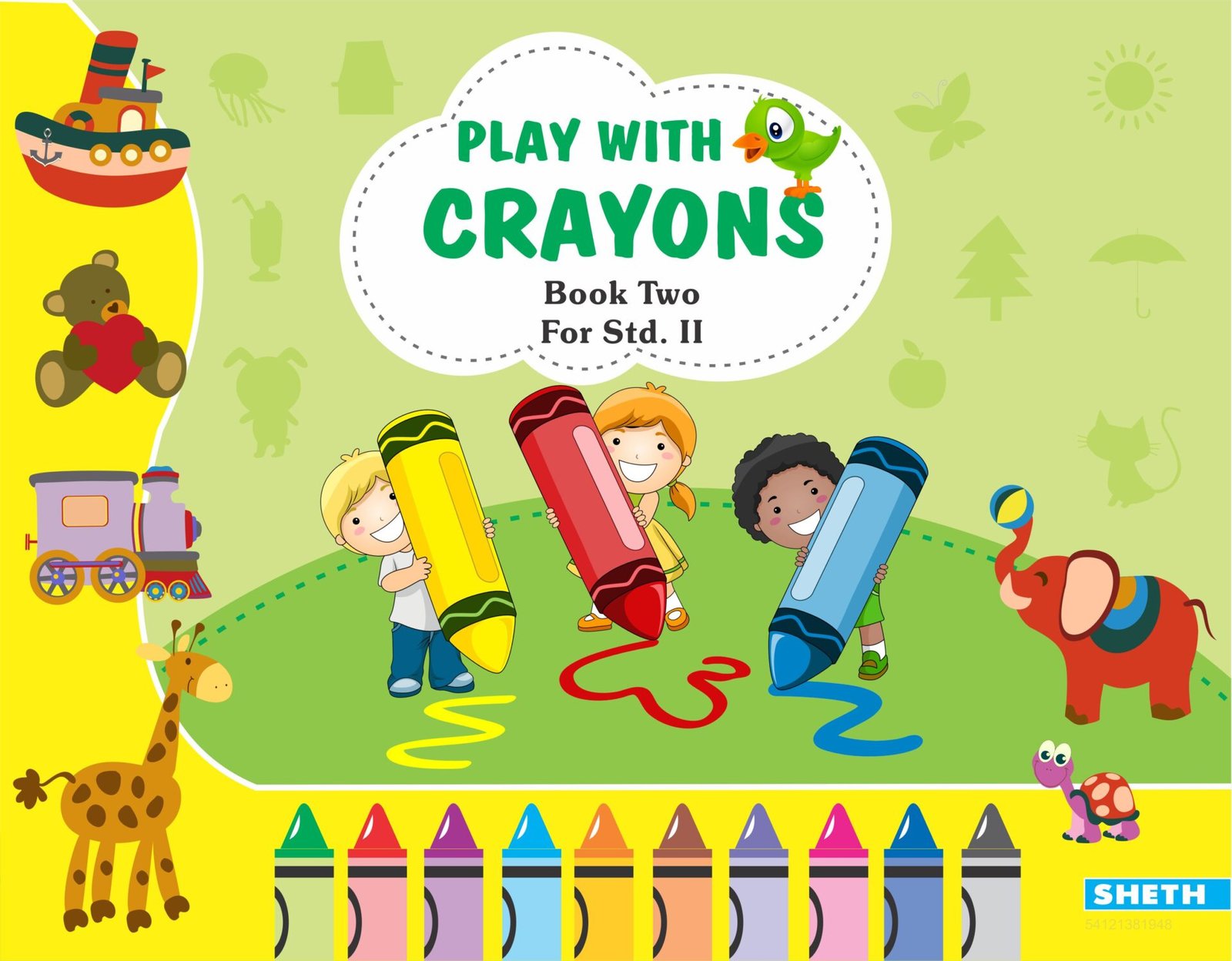 Sheth Books Play with Crayons Book 2 for Std. II 1