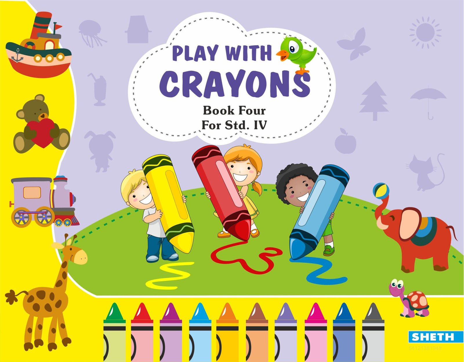 Sheth Books Play with Crayons Book 4 for Std. IV 1