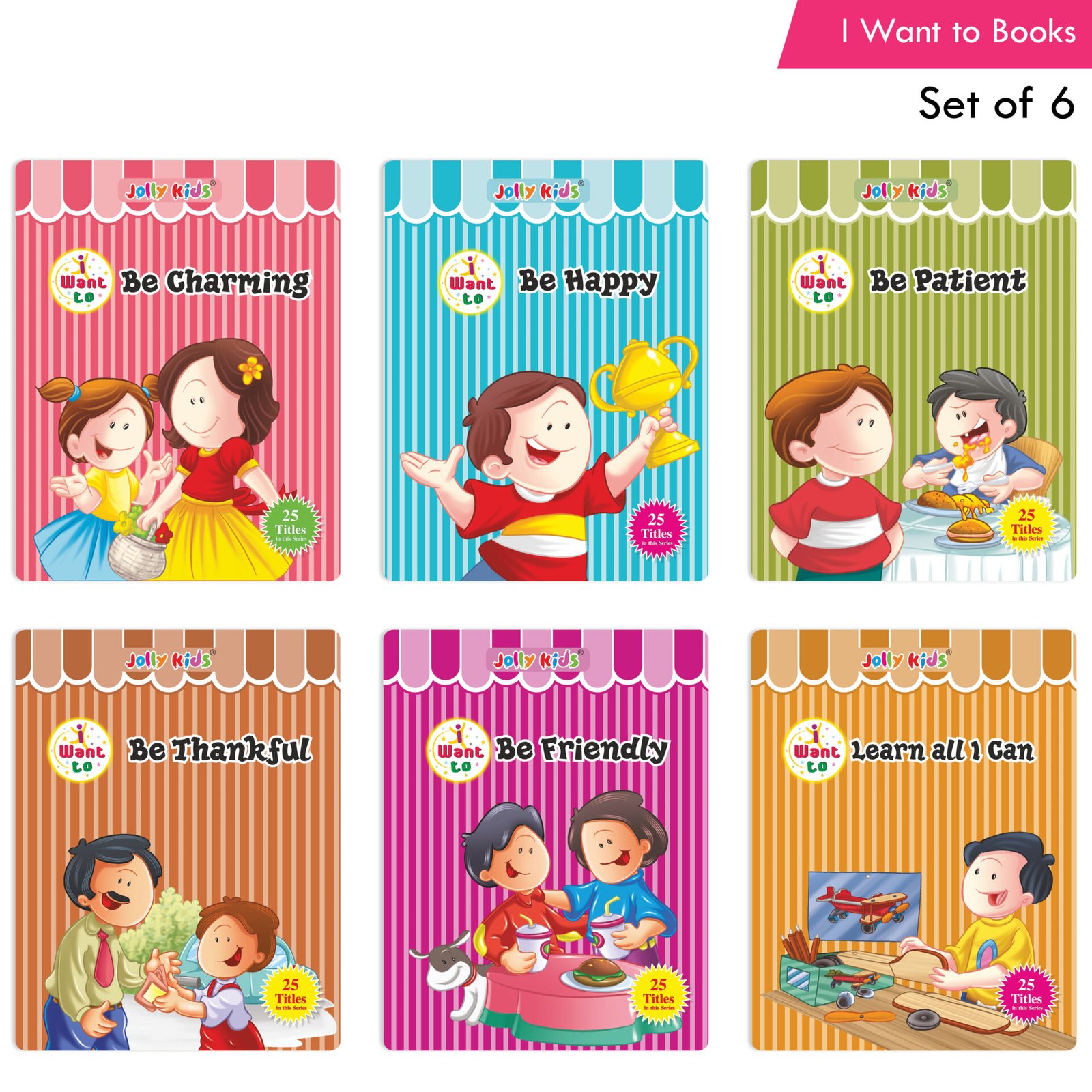 Jolly Kids I Want to Books B Set of 6 1
