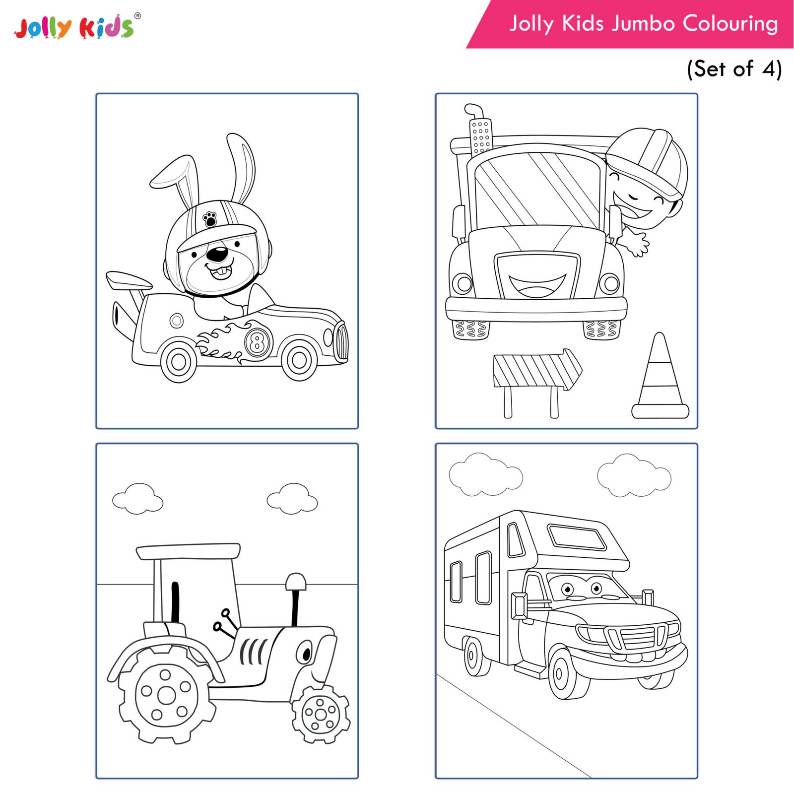 Set Of 8 Colouring And Activity Books For Kids In English