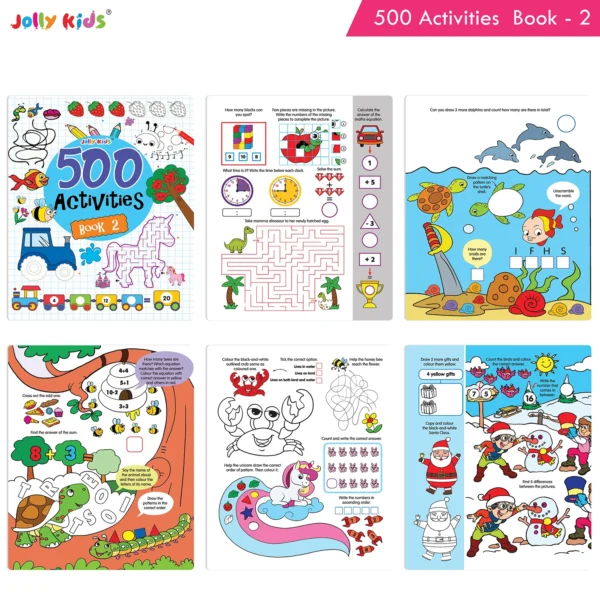 Jolly Kids 500 Activities Books (set of 4) - Image 3