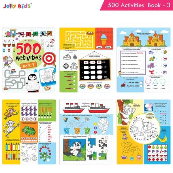 Jolly Kids 500 Activities Books (set of 4) - Image 4