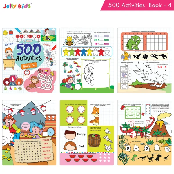 Jolly Kids 500 Activities Books (set of 4) - Image 5