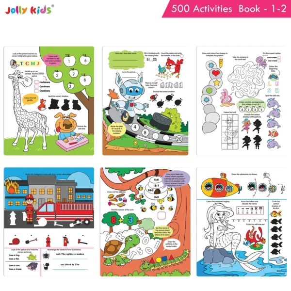 Jolly Kids 500 Activities Books (set of 4) - Image 6