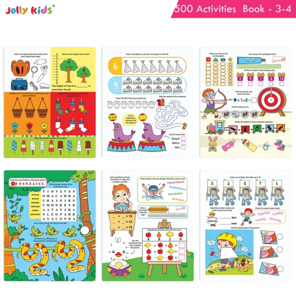 Jolly Kids 500 Activities Books (set of 4) - Image 7