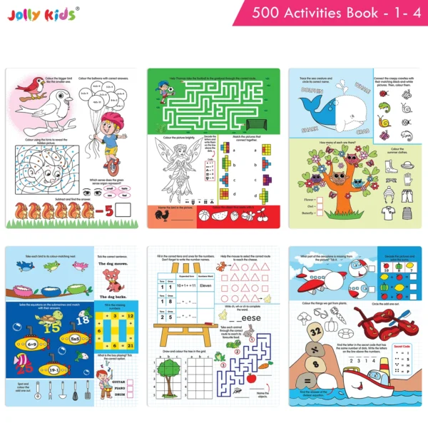 Jolly Kids 500 Activities Books (set of 4) - Image 8