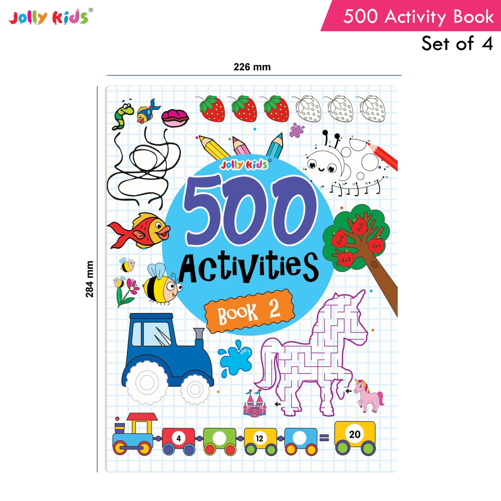 Jolly Kids 500 Activities Books Set of 4 2