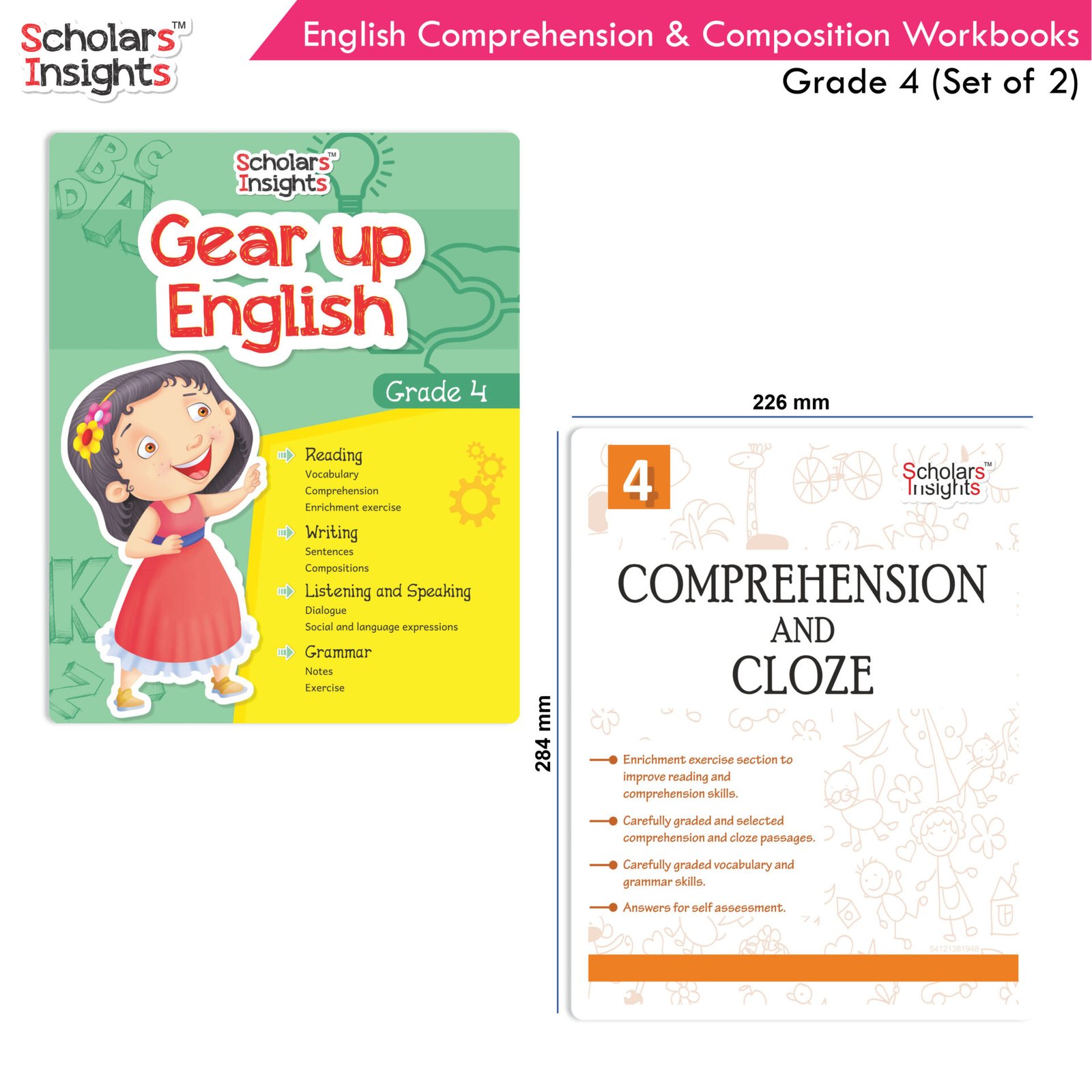 Scholars Insights English Comprehension Composition Workbook Grade 4 2