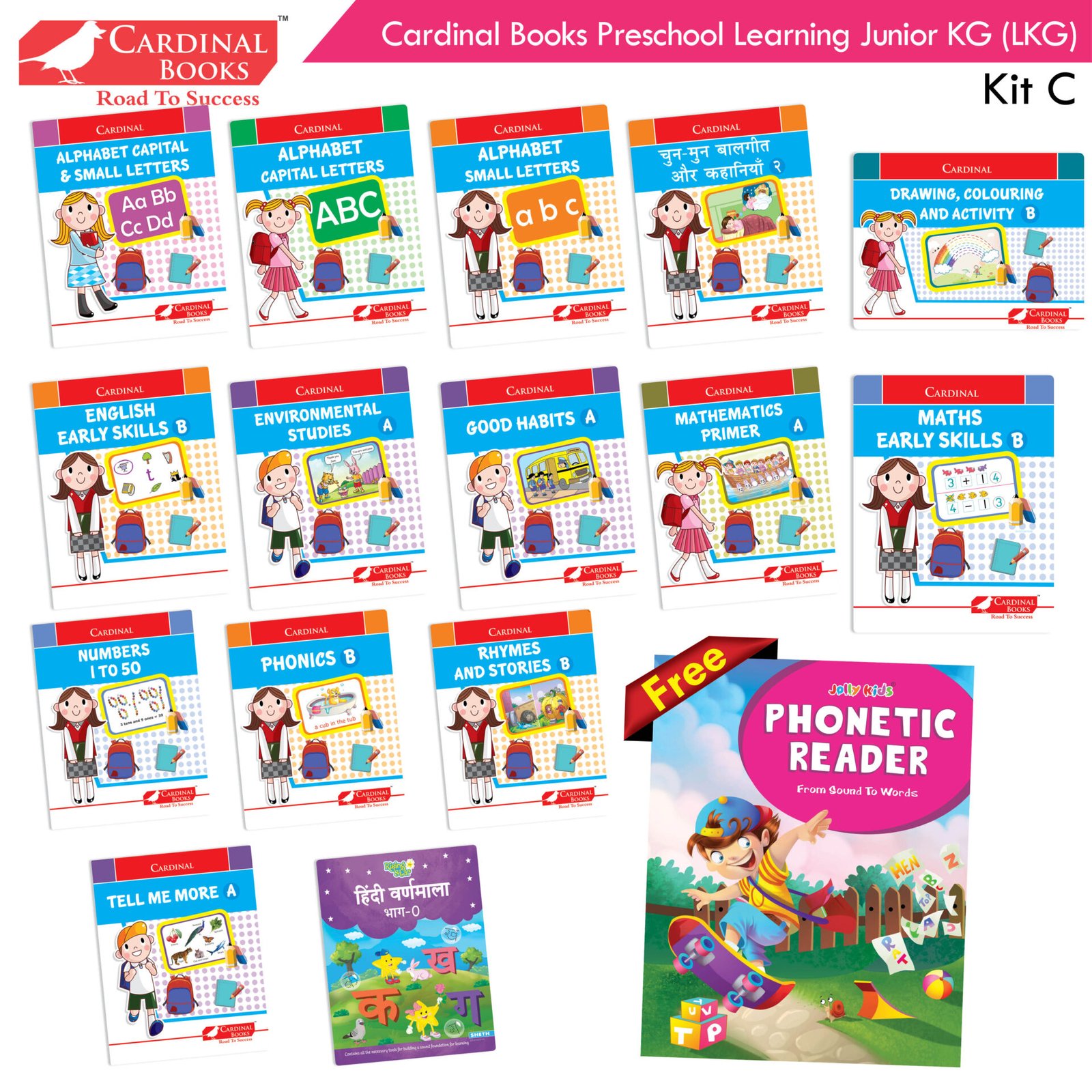 Cardinal Books Preschool Learning Junior KG Kit C1