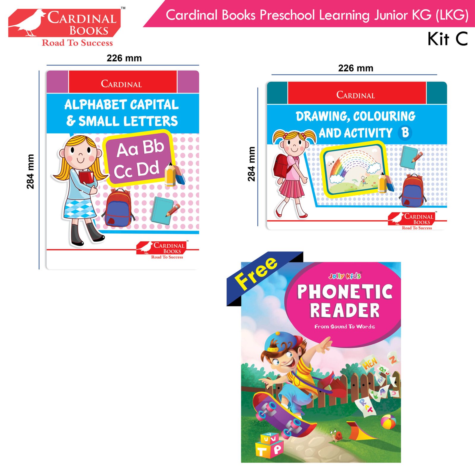 Cardinal Books Preschool Learning Junior KG Kit C2