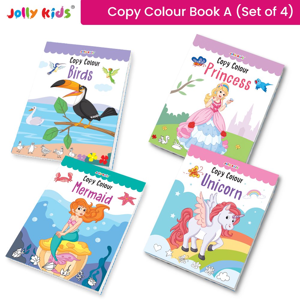 Jolly kids Copy Colour 16 Pages Books Set A (1)