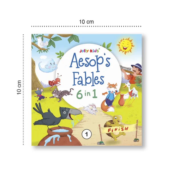 Jolly kids Aesops Fables 6 in 1 Fun Learning and Moral Values Stories Book 1 for Children