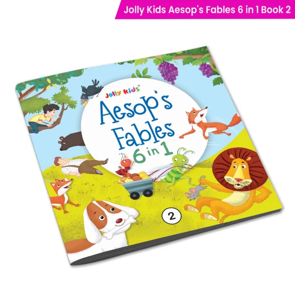 Jolly kids Aesops Fables 6 in 1 Fun Learning and Moral Values Stories Book 2 for Children