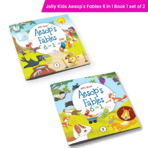 Jolly kids Aesops Fables 6 in 1 Fun Learning and Moral Values Stories Book Set of 2 for Children