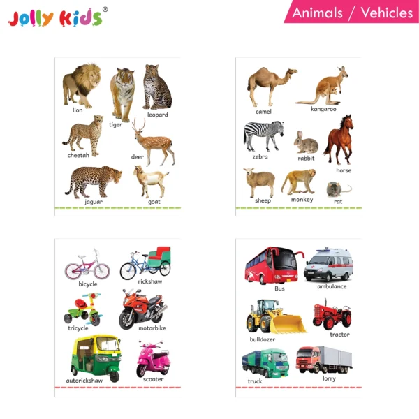 Jolly Kids Fun Learning My Big Picture Board Books Set of 8