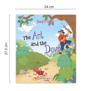 Jolly Kids Aesop's Fables Stories Books Set 1 (Set of 4) The Ant and the Dove, The Hare and the Tortoise, The Ant and the Grasshopper, The Fox and the Crow
