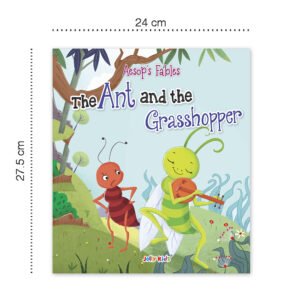 Jolly Kids Aesop's Fables Stories Books Set A (Set of 6) The Ant and Grasshopper, The Bell and The Cat, The Dog and The Bone, The Fox and The Crow, The Sun and The Wind, The Thirsty Crow