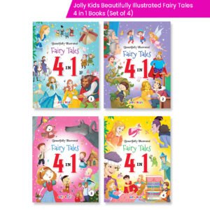 Jolly Kids Beautifully Illustrated Fairy Tales 4 in 1 Books (Set of 4)