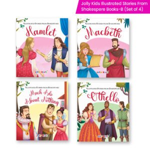 Jolly Kids Illustrated Stories From Shakespeare Books-B Set of 4| Hamlet, Macbeth, Much Ado About Nothing, Othello
