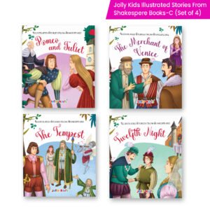 Jolly Kids Illustrated Stories From Shakespeare Books-C Set of 4| Romeo And Juliet, The Merchant of Venice, The Tempest, Twelfth Night
