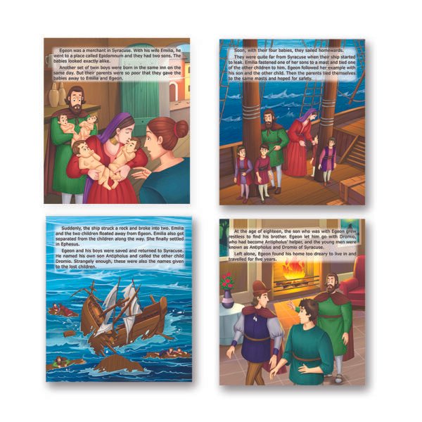 Jolly Kids Illustrated Stories From Shakespeare Books-A Set of 4| As You Like It, All's Well That Ends Well, A Midsummer Night's Dream, The Comedy of Errors - Image 9