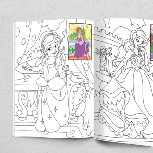 Jolly Kids Copy Colour Books Set A| Kids Colouring Theme Books Set of 4: Birds, Mermaid, Princess & Unicorn| Ages 3-10 years