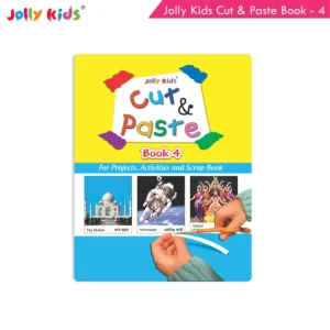 Jolly Kids Cut and Paste Chart Book 4 For Kids 3-6 Years| Picture Book Collections for Eary Learning|Project Book for School