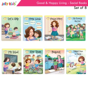 Jolly Kids Good and Happy Living The Social Way Series Books (Set of 8)