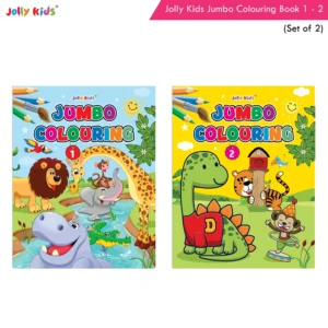 Jolly Kids Jumbo Creative Colouring Activity Books A For Kids Ages 3-8 Years Set of 2| Perfect Gift for Preschool, Nursery, Early Learners and Kindergarten