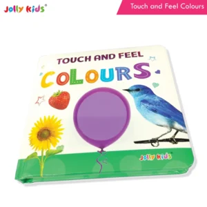 Jolly Kids Touch and Feel Colour Learning Sensory Development Padded Board Book for Infants and Toddlers Ages 0-12 Months Gift For Baby's