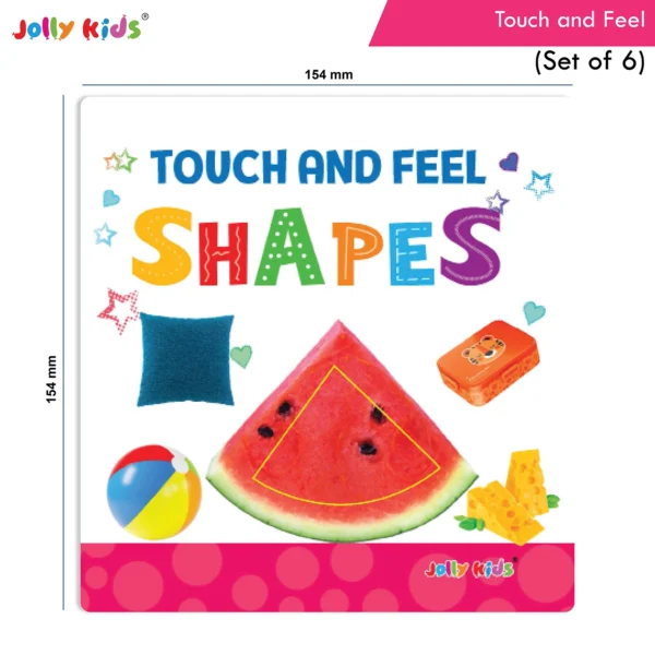 Jolly Kids Touch and Feel Alphabet-Shapes-Colours-Numbers-My First Words-Animals Picture Learning Sensory Development Padded Board Books Set of 6 for Infants, Toddlers Gift Ages 0-12 Months - Image 3