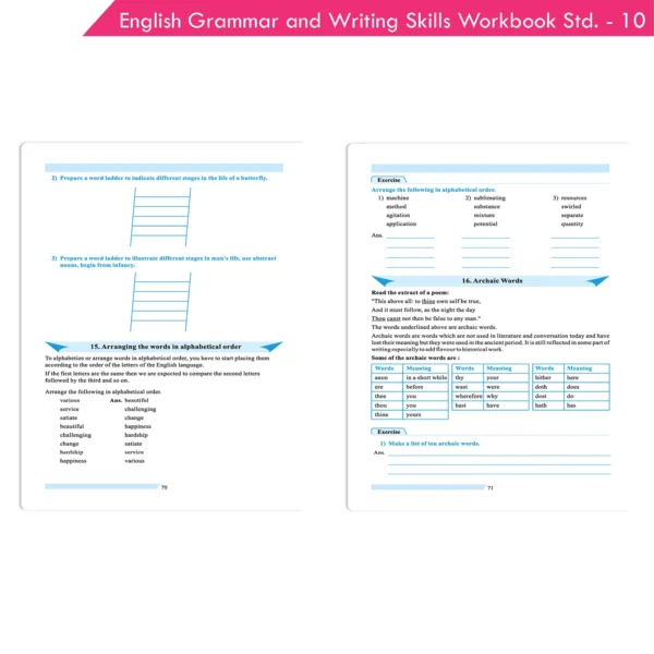 Nigam English Grammar and Writing Skills A Handbook & Workbook for Class 10 – Comprehensive Language Learning Guide - Image 6