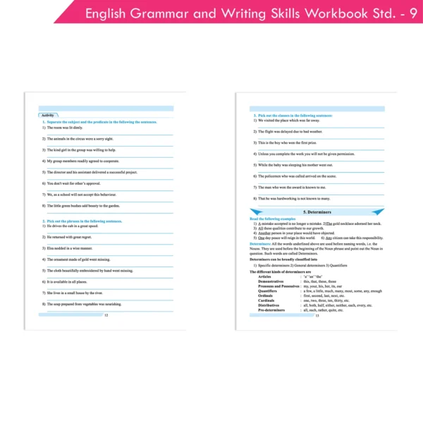 Nigam English Grammar and Writing Skills A Handbook & Workbook for Class 9 – Comprehensive Language Learning Guide - Image 2