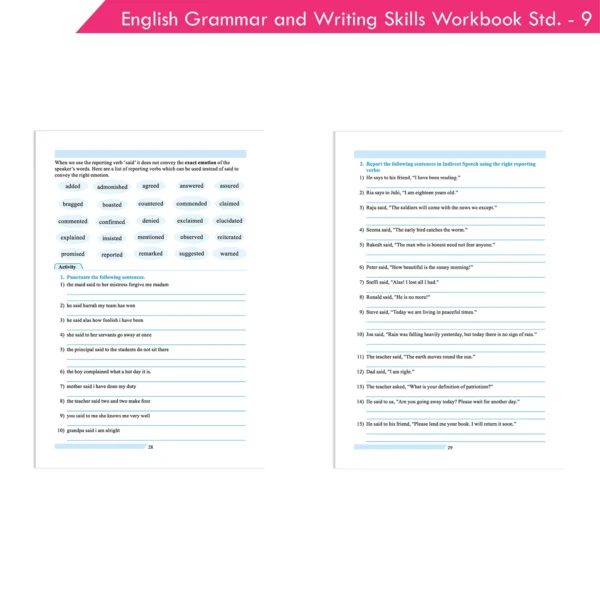 Nigam English Grammar and Writing Skills A Handbook & Workbook for Class 9 – Comprehensive Language Learning Guide - Image 3