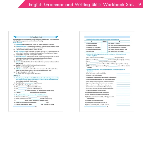 Nigam English Grammar and Writing Skills A Handbook & Workbook for Class 9 – Comprehensive Language Learning Guide - Image 4