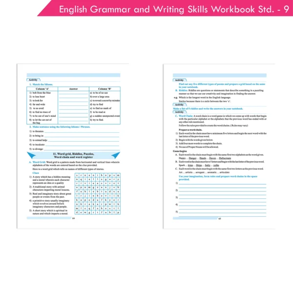 Nigam English Grammar and Writing Skills A Handbook & Workbook for Class 9 – Comprehensive Language Learning Guide - Image 5