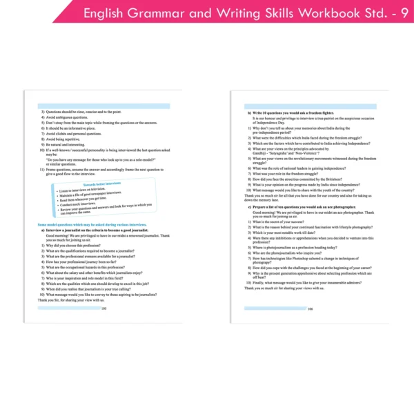 Nigam English Grammar and Writing Skills A Handbook & Workbook for Class 9 – Comprehensive Language Learning Guide - Image 7