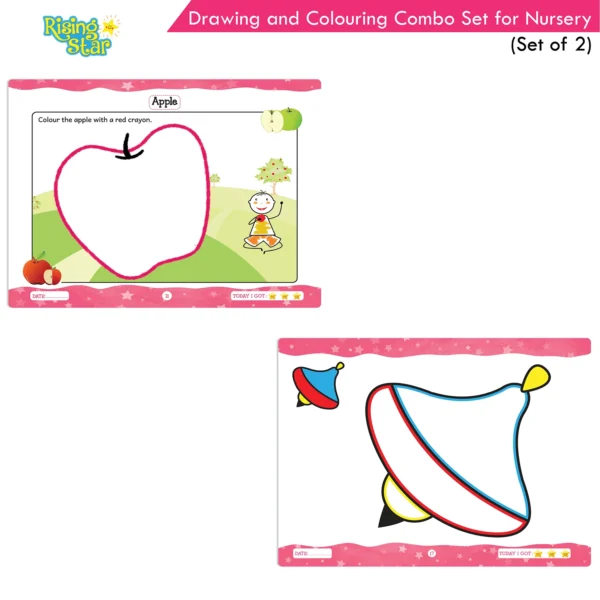 Rising Star Drawing and Colouring Combo Set for Nursery (Set of 2) - Image 3