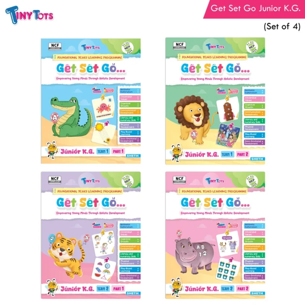 Tiny Tots Get Set Go Preschool Learning Term wise Junior KG Books Set Of 4 (1)