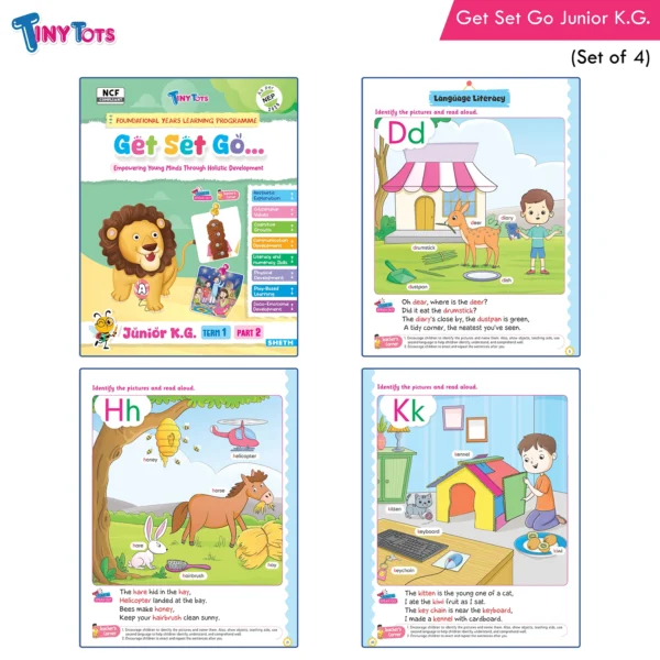 Tiny Tots Get Set Go Preschool Learning Term wise Junior KG Books Set Of 4 (3)