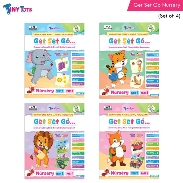 Tiny Tots Get Set Go Preschool Learning Term wise Nursery Books Set Of 4 (1)