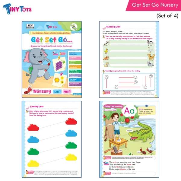 Tiny Tots Get Set Go Preschool Learning Term wise Nursery Books Set Of 4 (2)