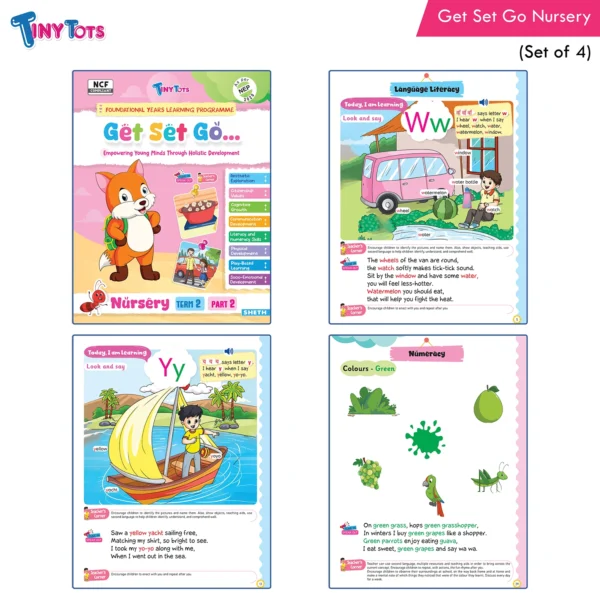 Tiny Tots Get Set Go Preschool Learning Term wise Nursery Books Set Of 4 (5)