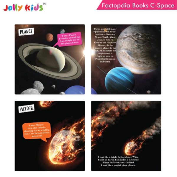 Jolly Kids Factopedia Books C Set of 4 For Early Learners Aged 3-8 Years Engaging Sports, Explore Human Body, Space, World of Vehicles - Image 7